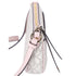 Michael Kors Dover Small Half Moon Crossbody Vanilla Pink Powder Blush Multi